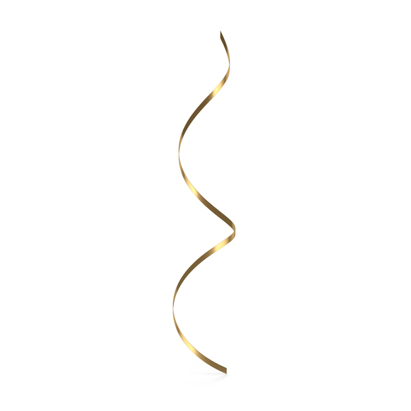 Gold Curly Ribbon PNG & PSD Images Gold Curly Ribbon PNG & PSD Images
