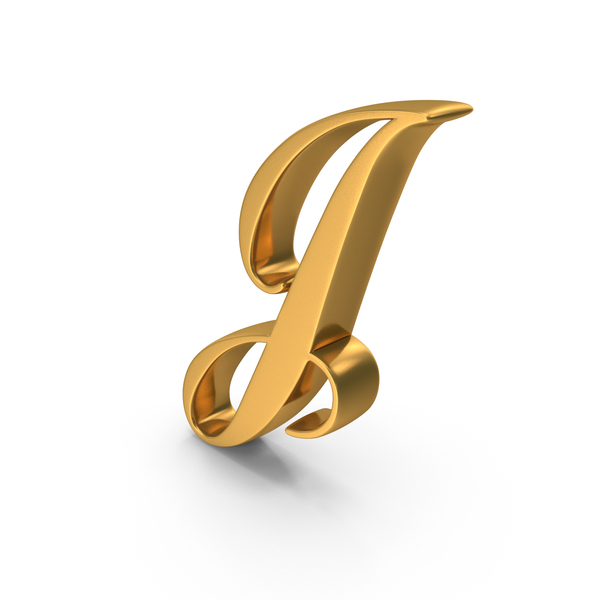Gold Cursive Capital Letter J PNG Images & PSDs for Download ...
