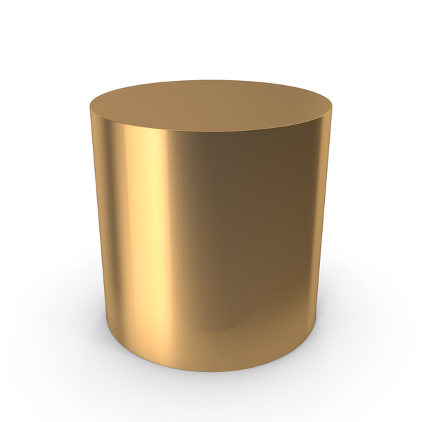 Gold Cylinder PNG & PSD Images