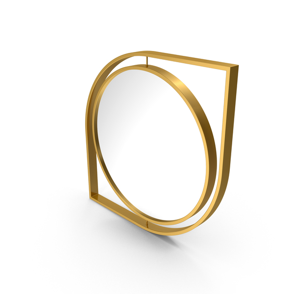 Gold Designer Mirror PNG & PSD Images
