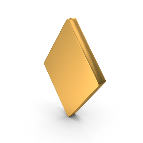 Symbols: Gold Diamond Playing Card Symbol PNG & PSD Images