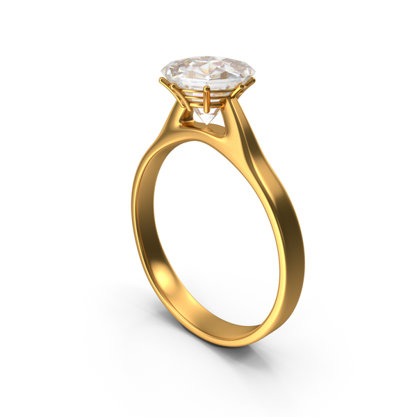 Gold Diamond Ring PNG Images & PSDs for Download | PixelSquid - S12032267D