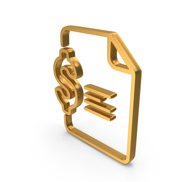Symbols: Gold Document With Dollar Symbol PNG & PSD Images Symbols: Gold Document With Dollar Symbol PNG & PSD Images