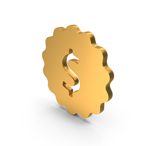 Gold Dollar Badge Icon PNG Images & PSDs for Download | PixelSquid ...