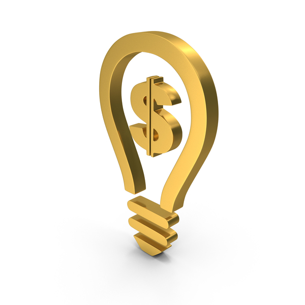 Symbols: Gold Dollar Light Bulb Symbol PNG & PSD Images Symbols: Gold Dollar Light Bulb Symbol PNG & PSD Images