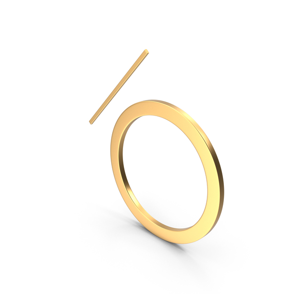 Symbols: Gold Dry Clean Reduced Moisture Symbol PNG & PSD Images