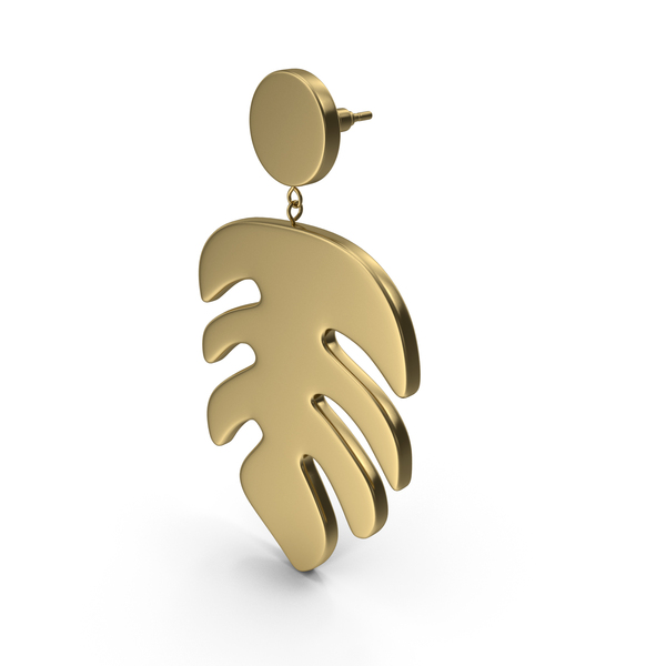 Jewelry: Gold Earring PNG & PSD Images