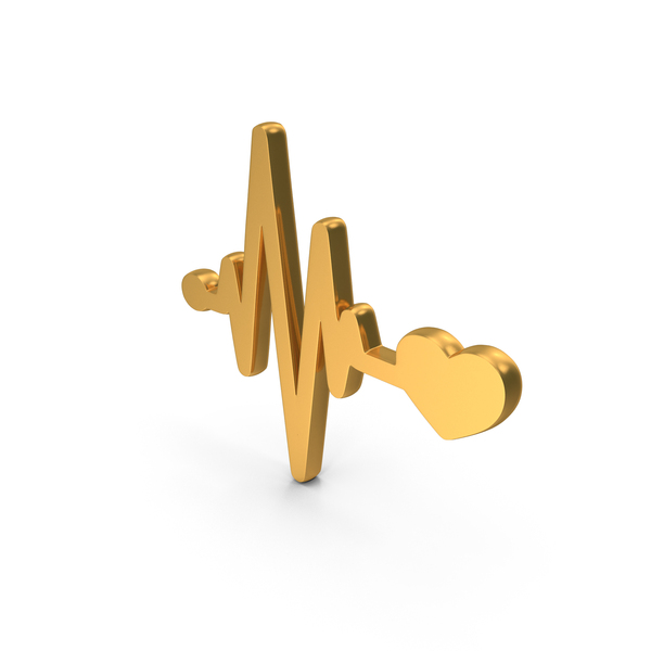 Symbols: Gold ECG Heartbeat Icon PNG & PSD Images Symbols: Gold ECG Heartbeat Icon PNG & PSD Images