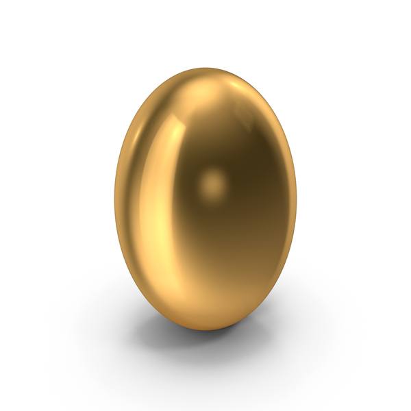 Geometric Shape: Gold Egg PNG & PSD Images