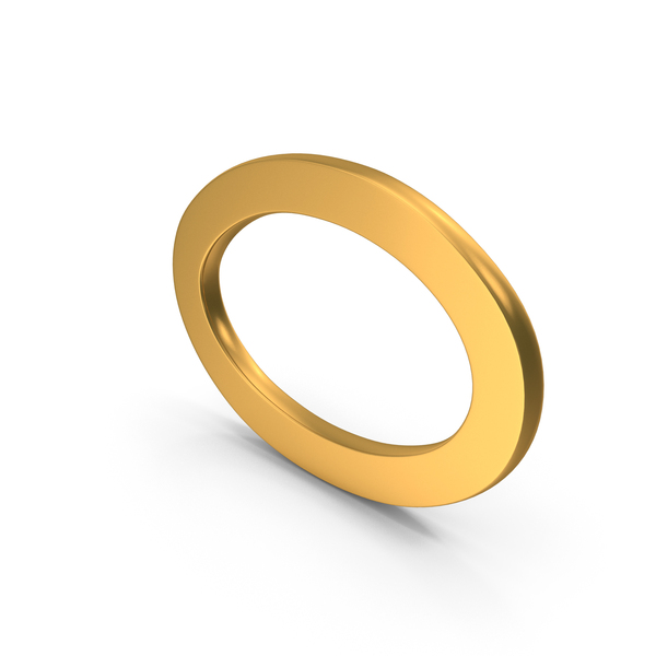 Symbols: Gold Ellipse Icon PNG & PSD Images
