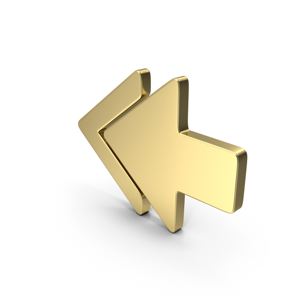 Symbols: Gold Fast Rewind Arrow Symbol PNG & PSD Images Symbols: Gold Fast Rewind Arrow Symbol PNG & PSD Images