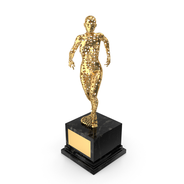 Gold Female Marathon Trophy With Black Base PNG & PSD Images Gold Female Marathon Trophy With Black Base PNG & PSD Images