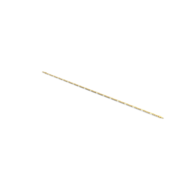 Gold Figaro Jewelry Chain PNG & PSD Images