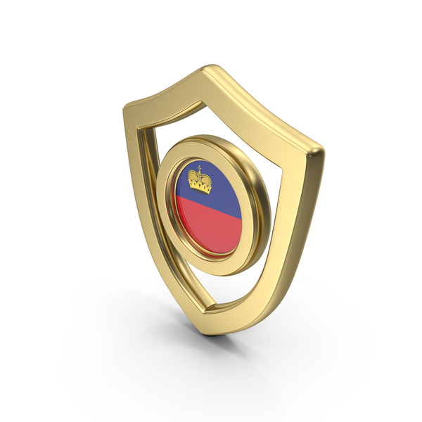 Symbols: Gold Flag Shield Icon Of Liechtenstein PNG & PSD Images Symbols: Gold Flag Shield Icon Of Liechtenstein PNG & PSD Images