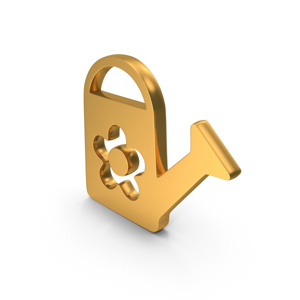 Symbols: Gold Flower Watering Can Icon PNG & PSD Images Symbols: Gold Flower Watering Can Icon PNG & PSD Images
