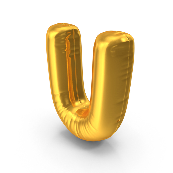 Language: Gold Foil Balloon Letter U PNG & PSD Images Language: Gold Foil Balloon Letter U PNG & PSD Images
