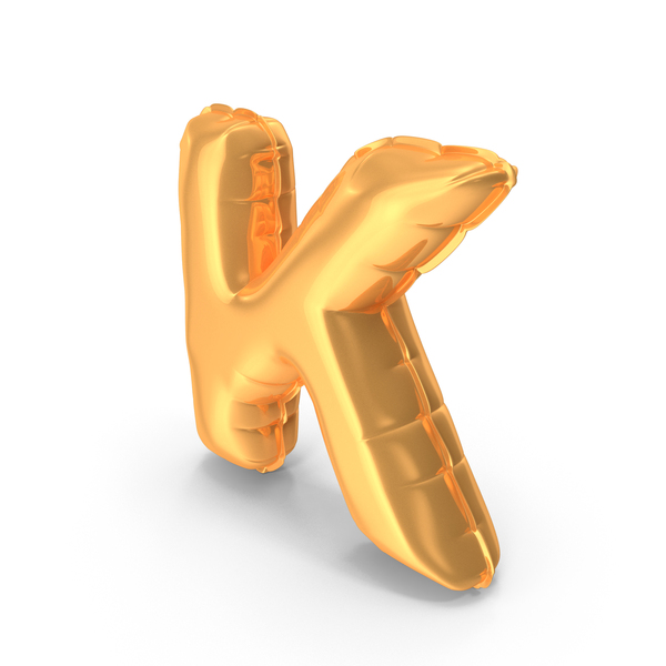 Gold Foil Holiday Balloon Letter K PNG Images & PSDs for Download ...