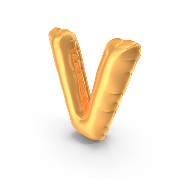 Language: Gold Foil Holiday Baloon Letter V PNG & PSD Images Language: Gold Foil Holiday Baloon Letter V PNG & PSD Images