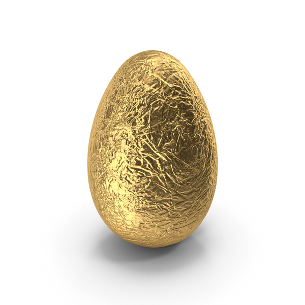 Easter: Gold Foil Wrapped Chocolate Egg PNG & PSD Images Easter: Gold Foil Wrapped Chocolate Egg PNG & PSD Images