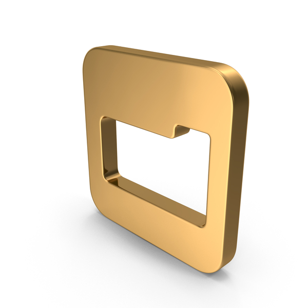Gold Folder Icon PNG Images & PSDs for Download | PixelSquid - S120401903