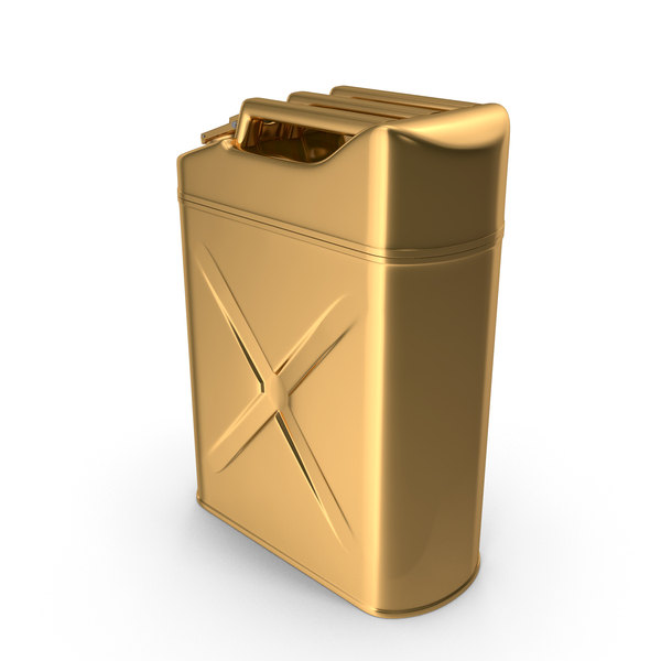 Container: Gold Fuel Can PNG & PSD Images