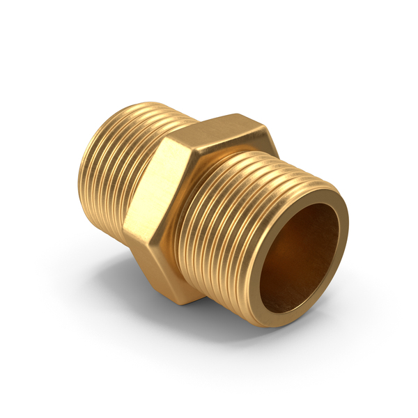 Burner: Gold Gas Pipe Adapter PNG & PSD Images