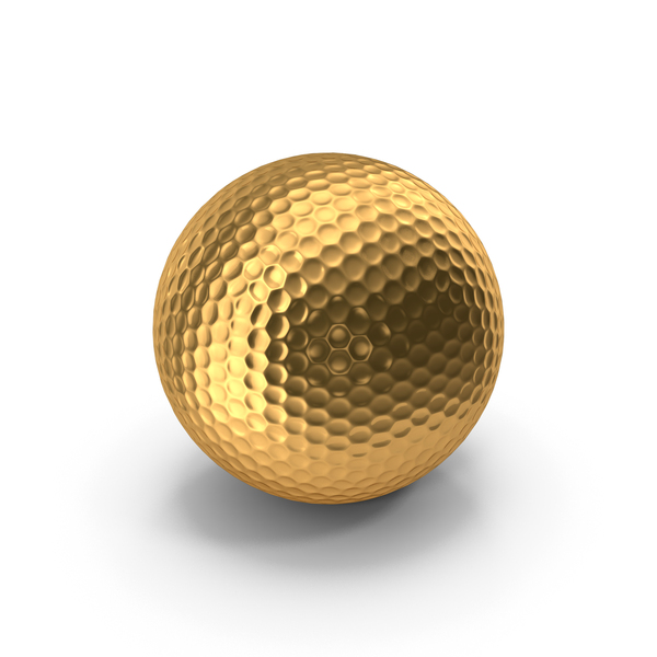 Gold Golf Ball PNG Images & PSDs for Download | PixelSquid - S118088793