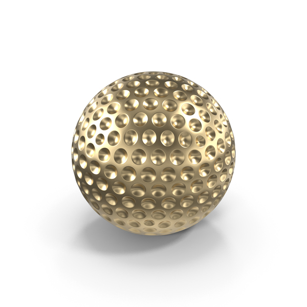 Gold golf ball. Golf ball isolated on white background. PNG Images ...