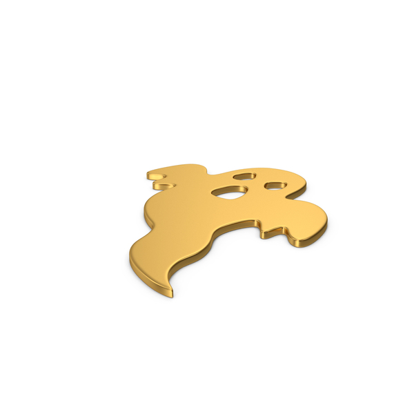 Gold Halloween Ghost PNG & PSD Images Gold Halloween Ghost PNG & PSD Images