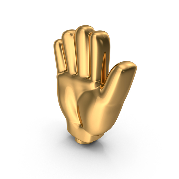 Symbols: Gold Hand Icon PNG & PSD Images