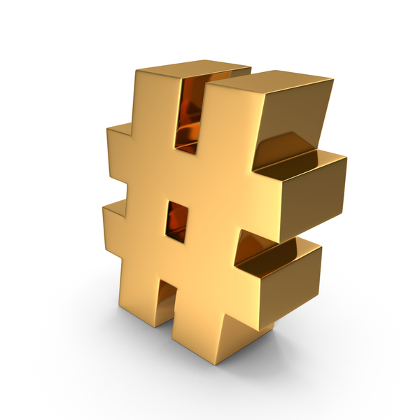 Symbols: Gold Hash Symbol PNG & PSD Images Symbols: Gold Hash Symbol PNG & PSD Images