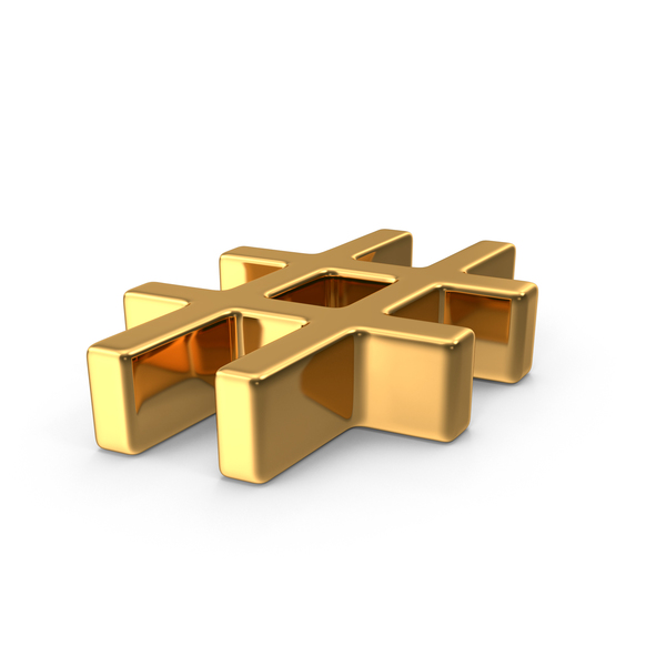 Language: Gold Hash Tag PNG & PSD Images Language: Gold Hash Tag PNG & PSD Images
