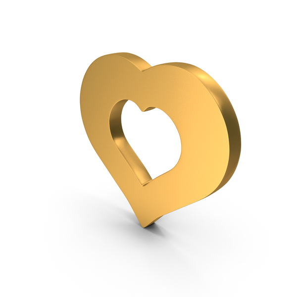 Gold Heart Decorative Frame Symbol PNG Images & PSDs for Download ...