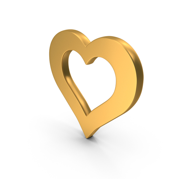 Gold Heart Frame Symbol PNG Images & PSDs for Download | PixelSquid ...