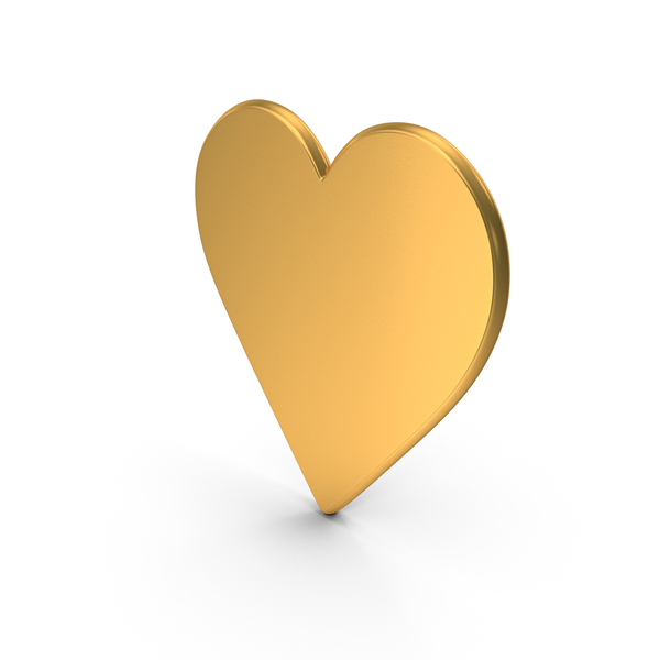 Gold Heart Playing Card Symbol PNG Images & PSDs for Download ...