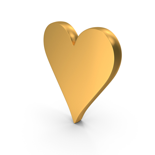 Gold Heart Playing Card Symbol PNG Images & PSDs for Download ...