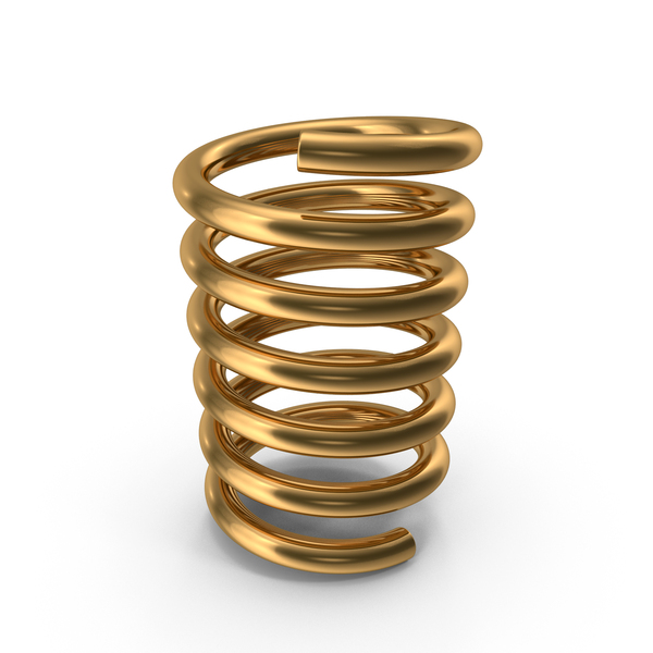 Spring: Gold Helix PNG & PSD Images Spring: Gold Helix PNG & PSD Images