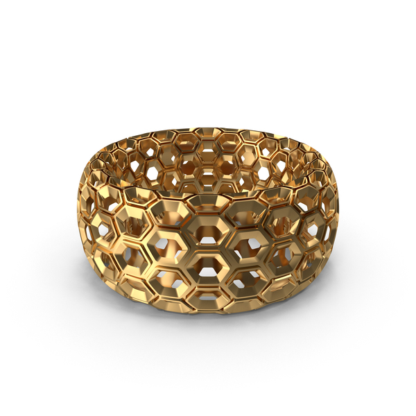 Geometric Shape: Gold Honeycomb Ring PNG & PSD Images Geometric Shape: Gold Honeycomb Ring PNG & PSD Images