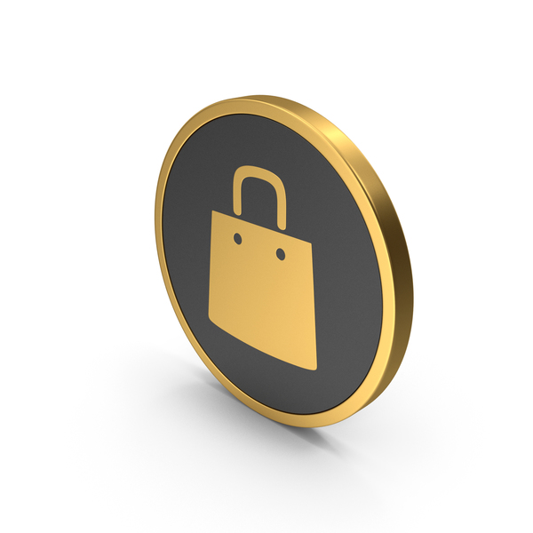 Computer: Gold Icon Shopping Bag PNG & PSD Images