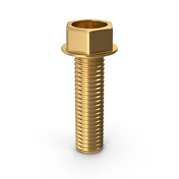 Gold Internal Hex Head Bolt PNG & PSD Images Gold Internal Hex Head Bolt PNG & PSD Images