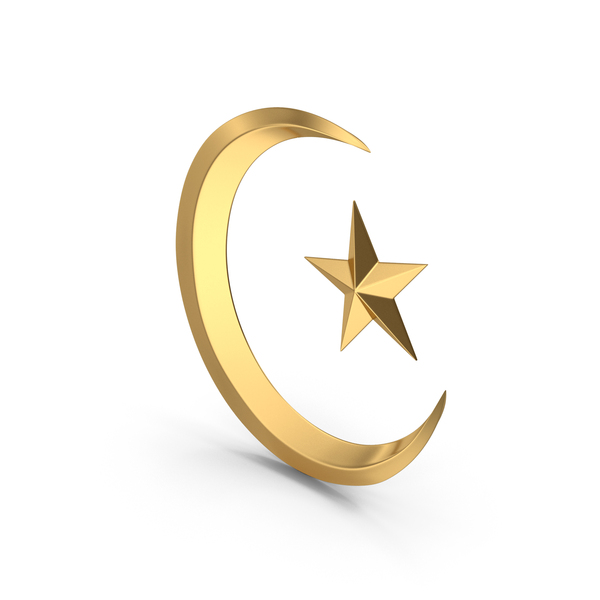 Symbols: Gold Islamic Moon And Star Symbol PNG & PSD Images Symbols: Gold Islamic Moon And Star Symbol PNG & PSD Images