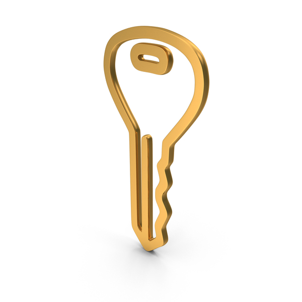 Symbols: Gold Key Outline Icon PNG & PSD Images Symbols: Gold Key Outline Icon PNG & PSD Images
