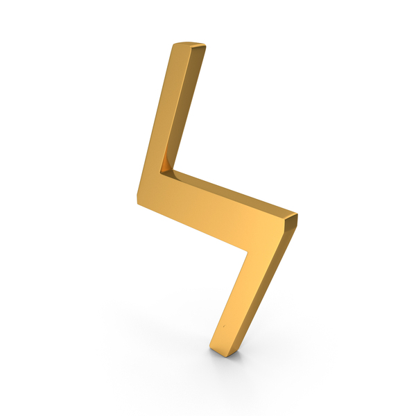 Symbols: Gold Koppa Greek Letter Icon PNG & PSD Images