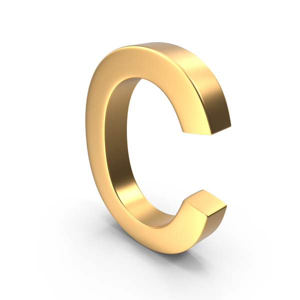 Gold Letter C PNG Images & PSDs for Download | PixelSquid - S12010283E