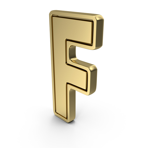 Gold Letter F PNG Images & PSDs for Download | PixelSquid - S12227583E