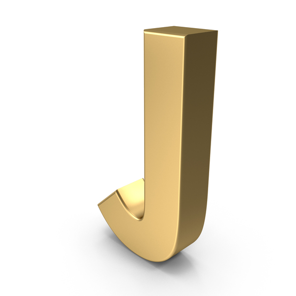 Gold Letter J PNG Images & PSDs for Download | PixelSquid - S117864746