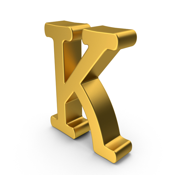 Gold Letter K PNG Images & PSDs for Download | PixelSquid - S122543844