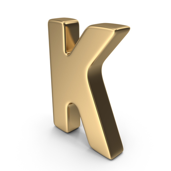 Gold Letter K PNG Images & PSDs for Download | PixelSquid - S117479677