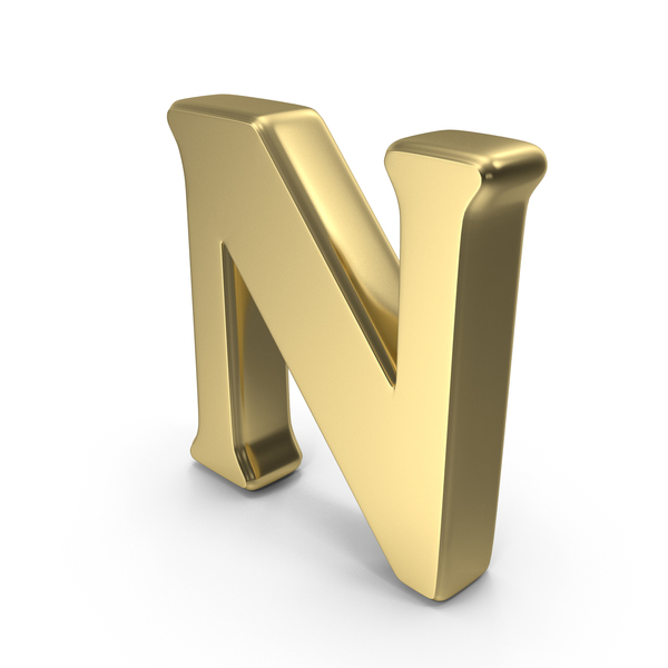 Gold Letter N PNG Images & PSDs for Download | PixelSquid - S117909462