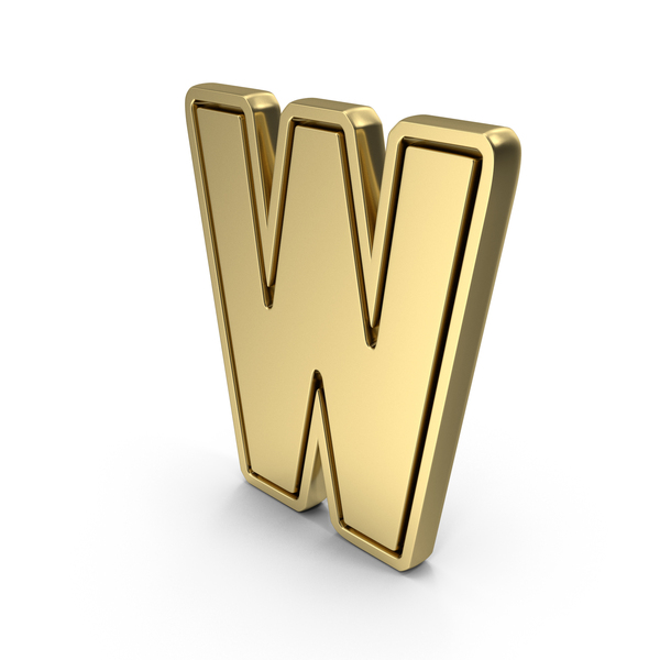Language: Gold Letter W PNG & PSD Images Language: Gold Letter W PNG & PSD Images